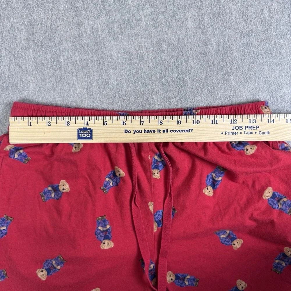 Polo Ralph Lauren Sleepwear Pants Men's Bear Pajamas Sz M RED
